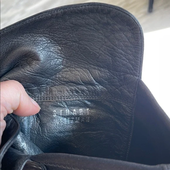 Stuart Weitzman 50:50 Leather Over the Knee Boots - Picture 4 of 5